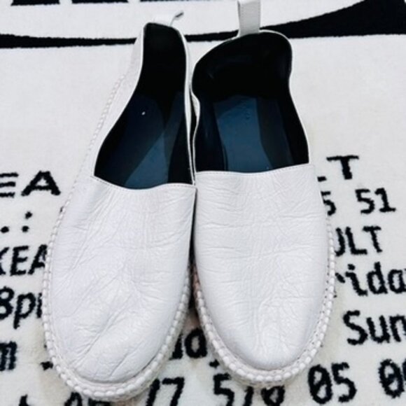 Balenciaga White Leather Platform Espadrilles main image 6